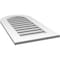 Ekena Millwork Round Top Surface Mount PVC Gable Vent: Functional, w/ 3-1/2"W x 1"P Standard Frame, 18"W x 34"H GVPRT18X3401SF - alternate 2